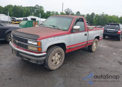 1993 Chevrolet Gmt-400 K1500 из США, поврежденный, VIN 1GCEK14K6PZ198042